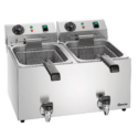 friteuse rvs dubbel 2 x 8 liter plus bartscher