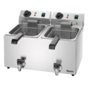 friteuse rvs dubbel 2 x 8 liter plus bartscher