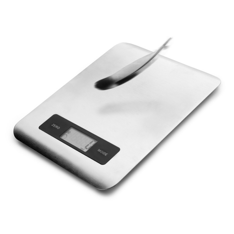 Ultrulichte dunne keukenweegschaal max 5 kg