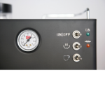 quickmill 3035 zwart espressomachine met geïntegreerde molen