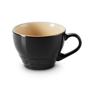 Le Creuset grote cappuccino mok 400 ml - Hoogglans zwart