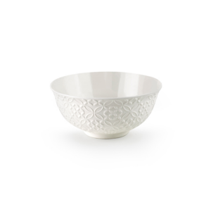 Ibili keramiek kom 16 cm - 2 stuks - Jardin White