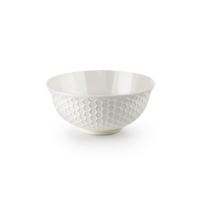 Ibili keramiek kom 16 cm - 2 stuks - Hexagon White