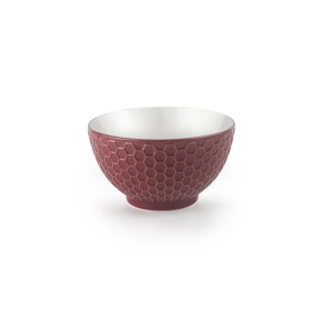 Ibili keramiek kom 13 cm - 2 stuks - Hexagon Red