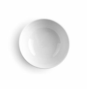 Ibili kom 11 cm 280 ml porselein Castilla Blanco set van 6 stuks