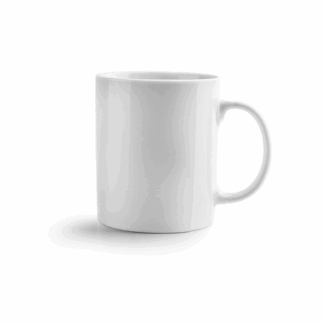 ibili rechte mok 320 ml porselein castilla blanco set van 6 stuks