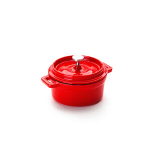 Ibili mini gietijzeren pannetje rood - 13 cm