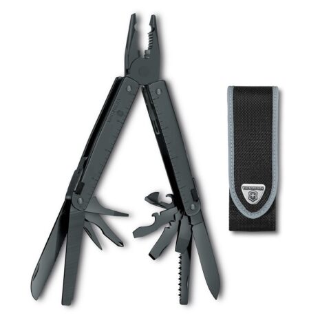 victorinox swiss tool bs – multitool met 27 functies in zwart staal