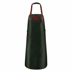 Witloft leren schort Craft - Green/Cognac