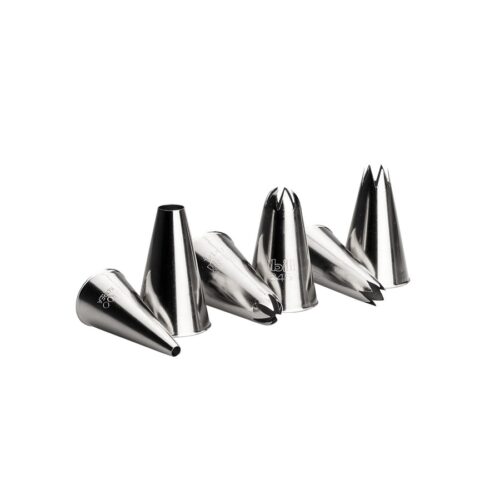 ibili set van 6 rvs spuitmondjes