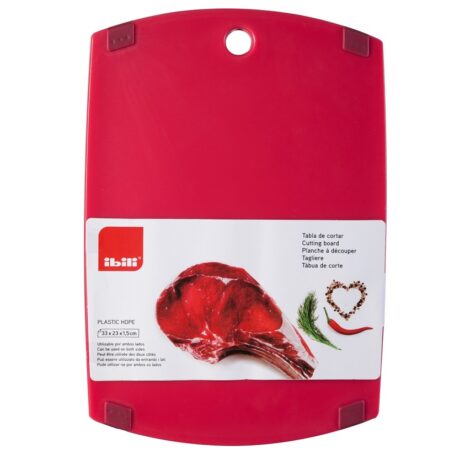 ibili kunststof snijplank 33 x 23 cm rood vlees ibili kunststof snijplank 33 x 23 cm rood vlees