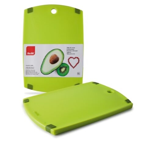 ibili kunststof snijplank 33 x 23 cm groen groenten en fruit