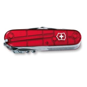 Victorinox Swiss Champ zakmes rood transparant