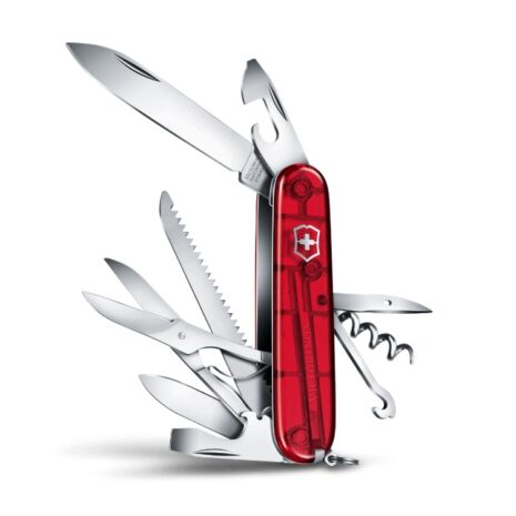 victorinox huntsman zakmes rood transparant victorinox huntsman zakmes rood transparant