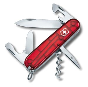 Victorinox Spartan zakmes rood transparant Victorinox Spartan zakmes rood transparant