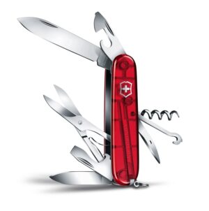 Victorinox Climber zakmes rood transparant