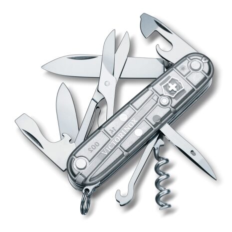 victorinox climber zakmes zilvergrijs transparant