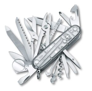Victorinox Swiss Champ zakmes zilvergrijs transparant