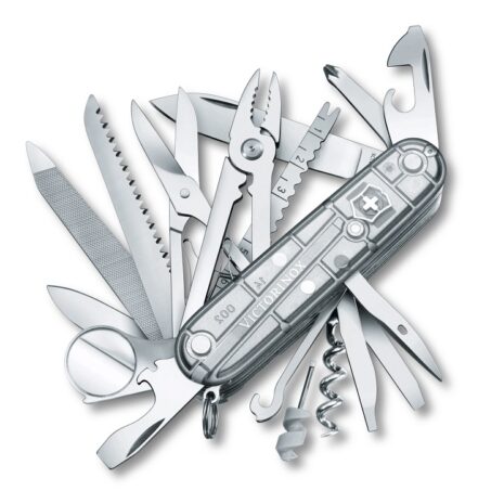 victorinox swiss champ zakmes zilvergrijs transparant