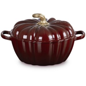 Le Creuset Braadpan gietijzer pompoen 24 cm 3,7 ltr - Rhone - Garnet