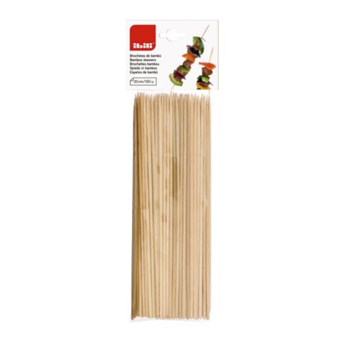 ibili bamboe sateprikkers 20 cm 100 stuks ibili bamboe sateprikkers 20 cm 100 stuks