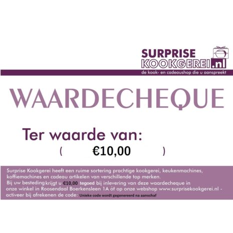 waardecode surprise kookgerei