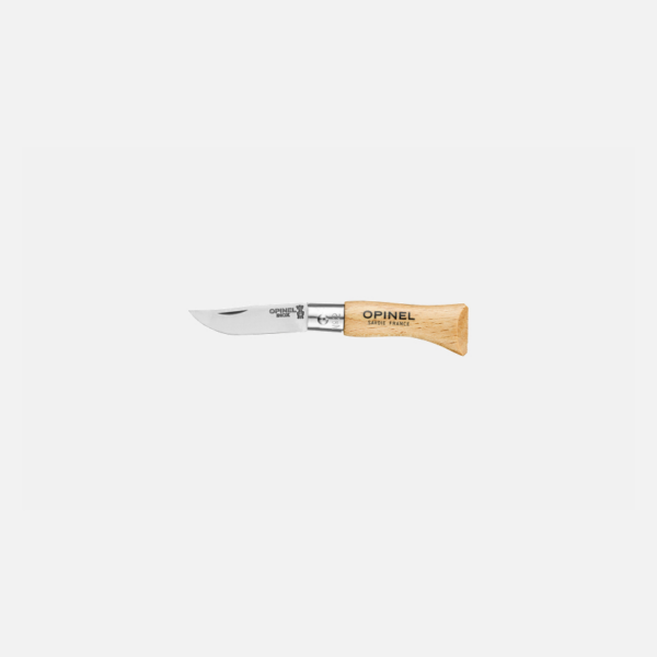 opinel zakmes n°02 inox classic rvs hout