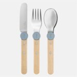 opinel kinderbestek 3 delig regenblauw