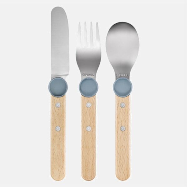 opinel kinderbestek 3 delig regenblauw opinel kinderbestek 3 delig regenblauw
