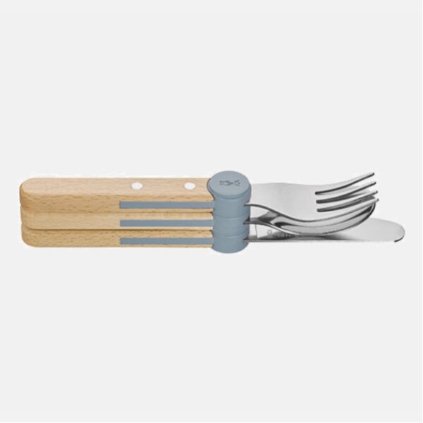 opinel kinderbestek 3 delig regenblauw opinel kinderbestek 3 delig regenblauw