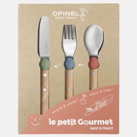 opinel kinderbestek 3 delig gemengde kleuren opinel kinderbestek 3 delig gemengde kleuren