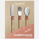 opinel kinderbestek 3 delig koraalkleur