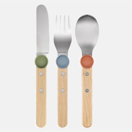 opinel kinderbestek 3 delig gemengde kleuren opinel kinderbestek 3 delig gemengde kleuren