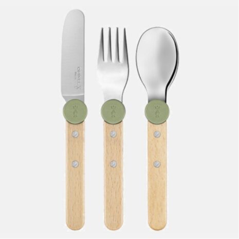 opinel kinderbestek 3 delig olijfgroen opinel kinderbestek 3 delig olijfgroen