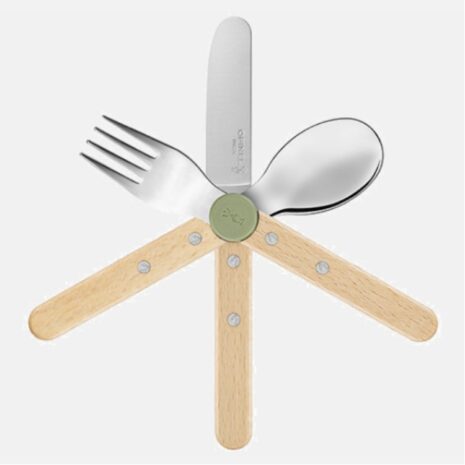 opinel kinderbestek 3 delig olijfgroen opinel kinderbestek 3 delig olijfgroen