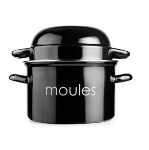 Ibili mosselpan - 22 cm, Hoogglans zwart