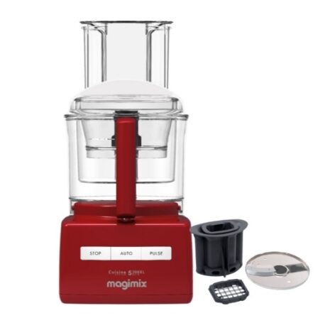 magimix keukenmachine cuisine system 5200 xl rood met blokjeskit