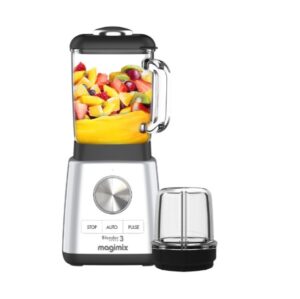 Magimix Power blender 3 zilvergrijs 1000 Watt met minikom