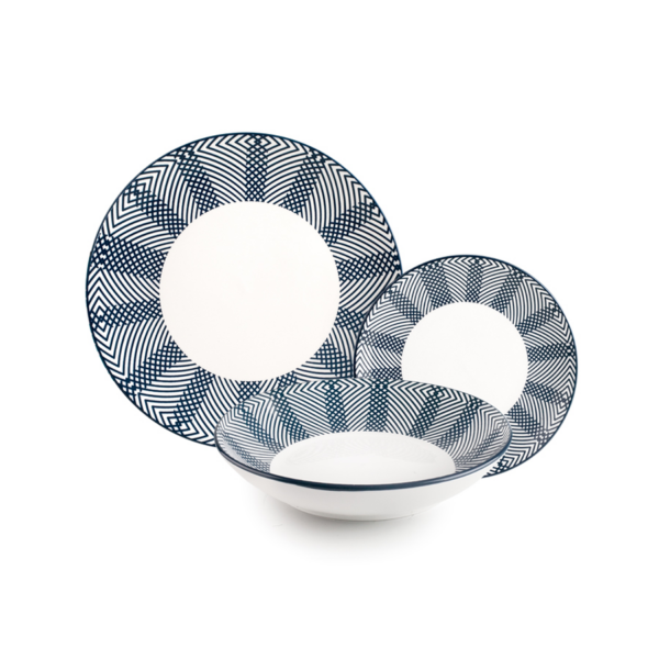 ibili set 18 delig porselein servies salzburg