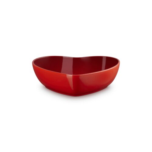 le creuset serveerbowl hart in aardewerk le creuset serveerbowl hart in aardewerk