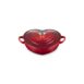 le creuset campagnard tradition hartvormige braadpan met rvs knop