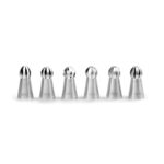 ibili set van 6 rvs bolvormige russische spuitmondjes
