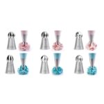 ibili set van 6 rvs bolvormige russische spuitmondjes