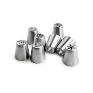 Ibili set van 8 Kerst Russische spuitmondjes