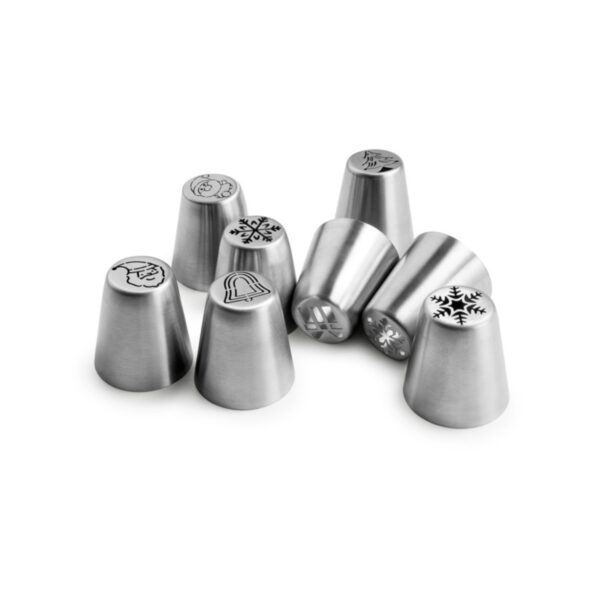 ibili set van 8 kerst russische spuitmondjes