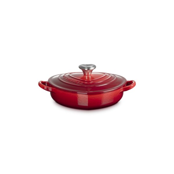 le creuset campagnard tradition hartvormige braadpan met rvs knop le creuset campagnard tradition hartvormige braadpan met rvs knop