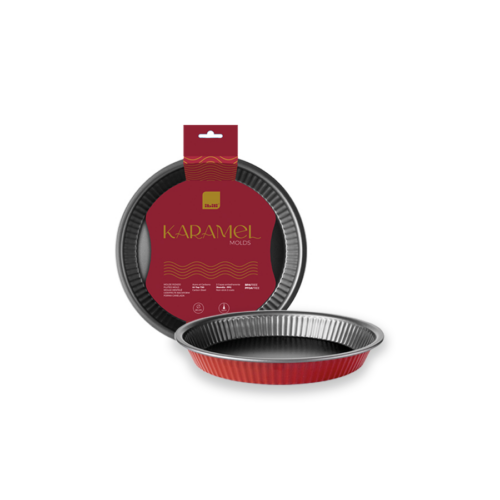 ibili ronde taartvorm ribbelrand karamel