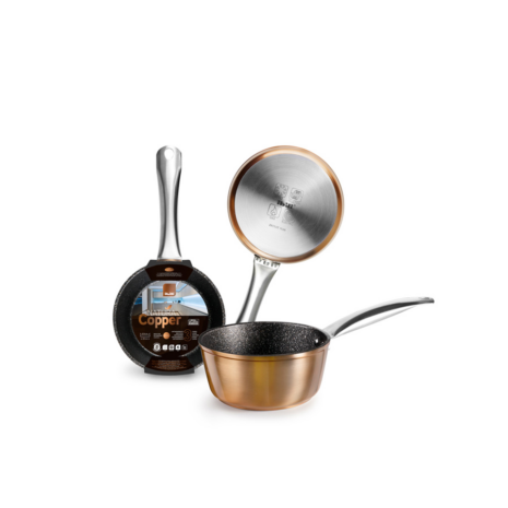 ibili steelpan antikleef natura copper