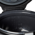 rijstkoker 1 liter wit zwart