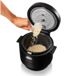 rijstkoker 1 liter wit zwart